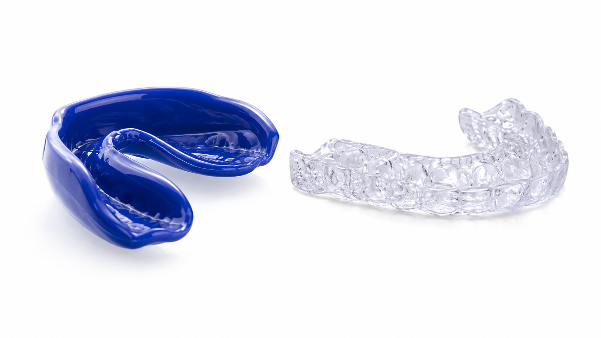 Comparison of a custom night guard from Guelph Village Dental versus a generic store-bought guard