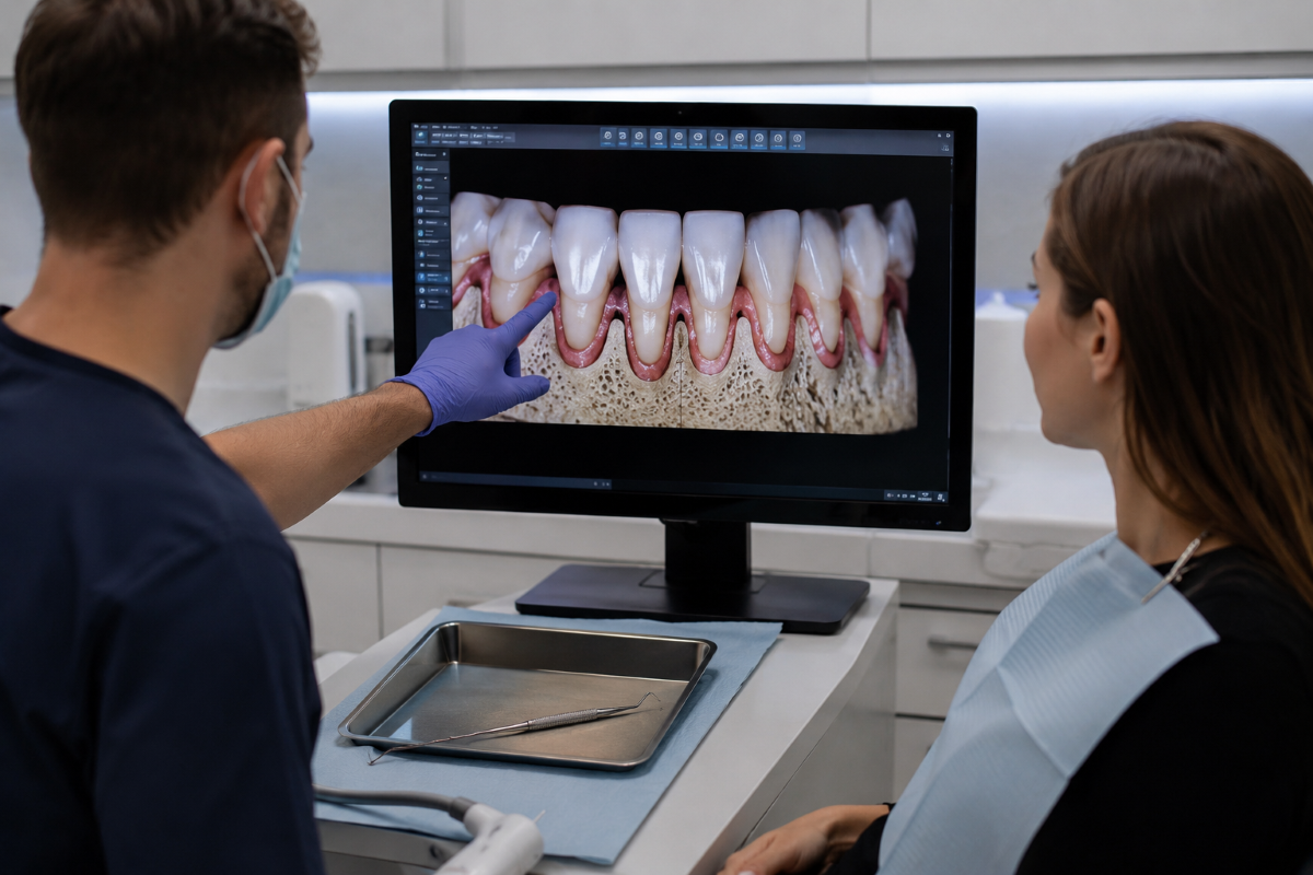Why the Bone Crest Is Measured | Laser Gum Contouring and Shaping in Waterloo, ON — Westmount Dental Why the Bone Crest Is Measured — Laser Gum Contouring and Shaping at Westmount Dental in Waterloo, ON
