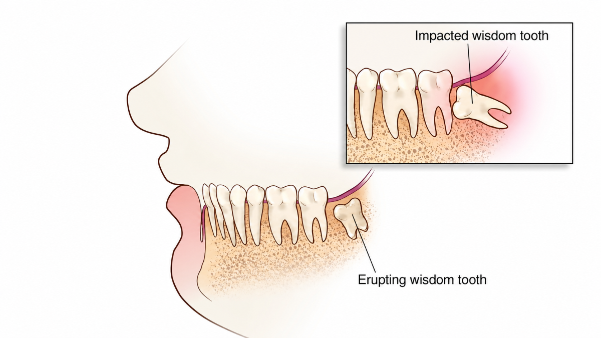 Why Partial Eruption Causes Trouble — Wisdom Tooth Extraction at Westmount Dental in Waterloo, ON