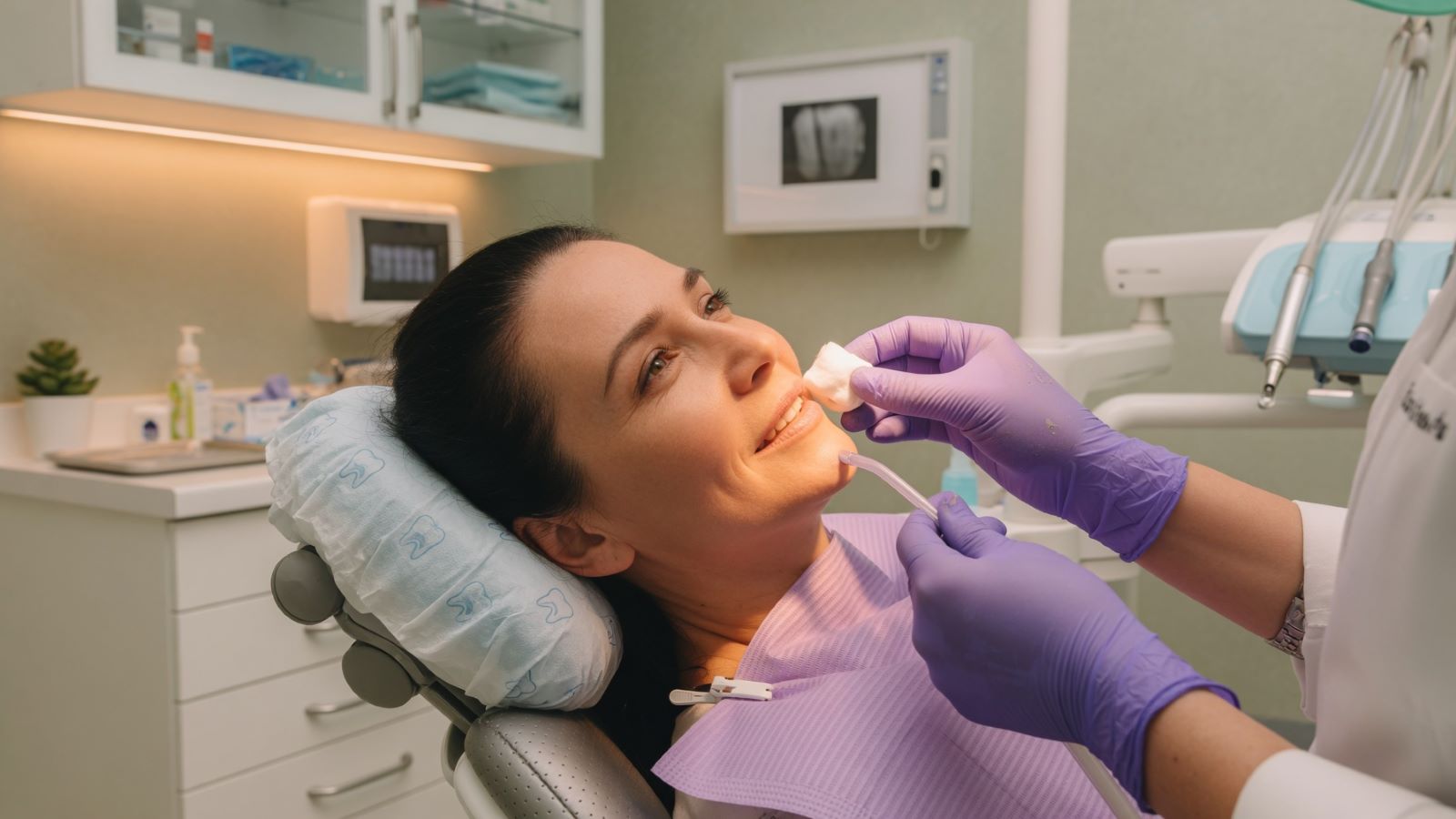 Root Canal Treatment Nobleton - Comfortable, Fully Numbed Care Comfortable, fully numbed patient during root canal treatment in Nobleton, ON